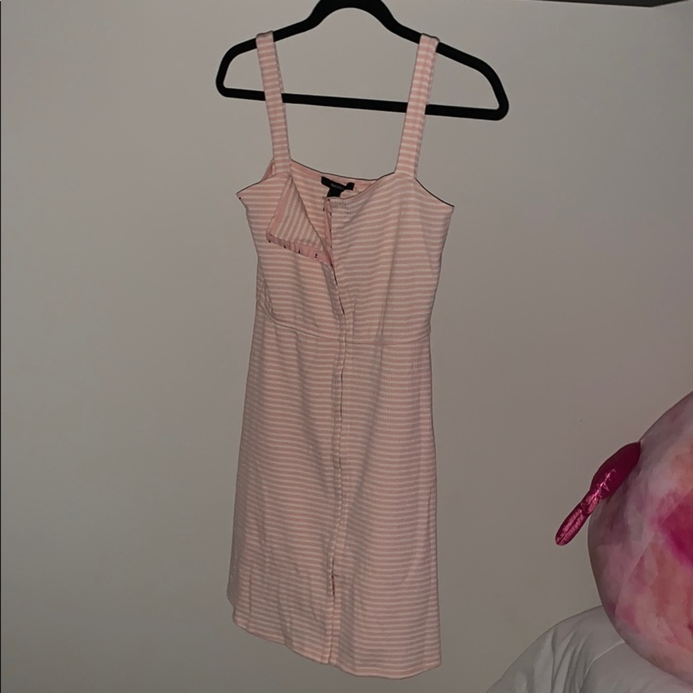 Pink and white stripped dress